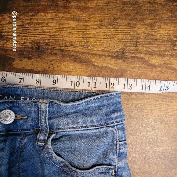 American Eagle Jeans 2 S Jegging Hi Rise Next Level Stretch Medium Light Wash - Picture 7 of 12